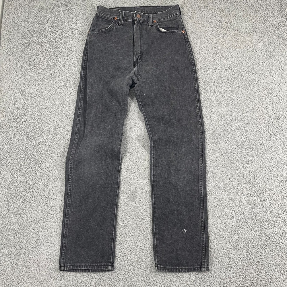 Wrangler 13MBKG Jeans Juniors 9 Black Stretch High Waisted Western Cowgirl Rodeo